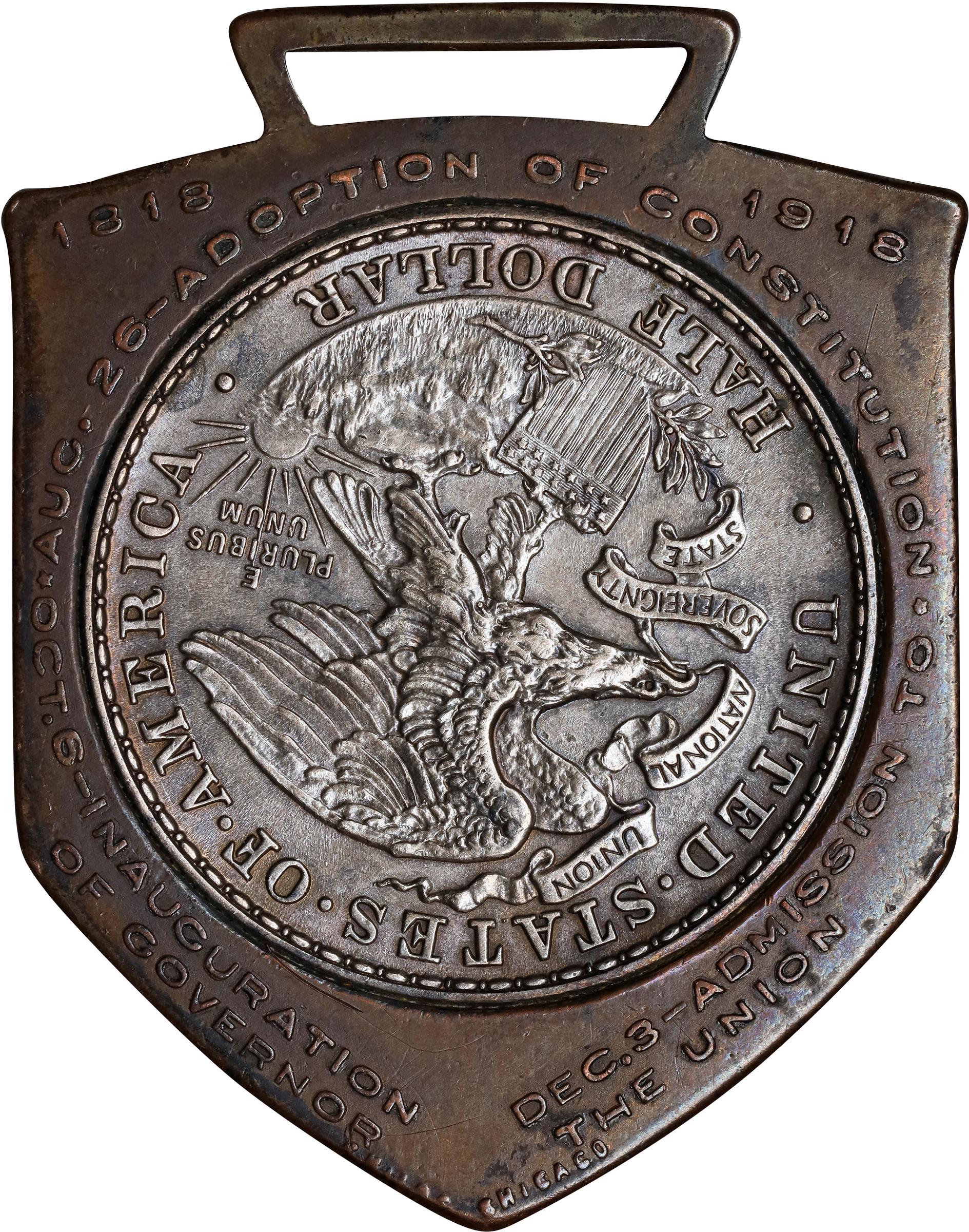 1918 50c Lincoln - Illinois VF30 thumbnail 21