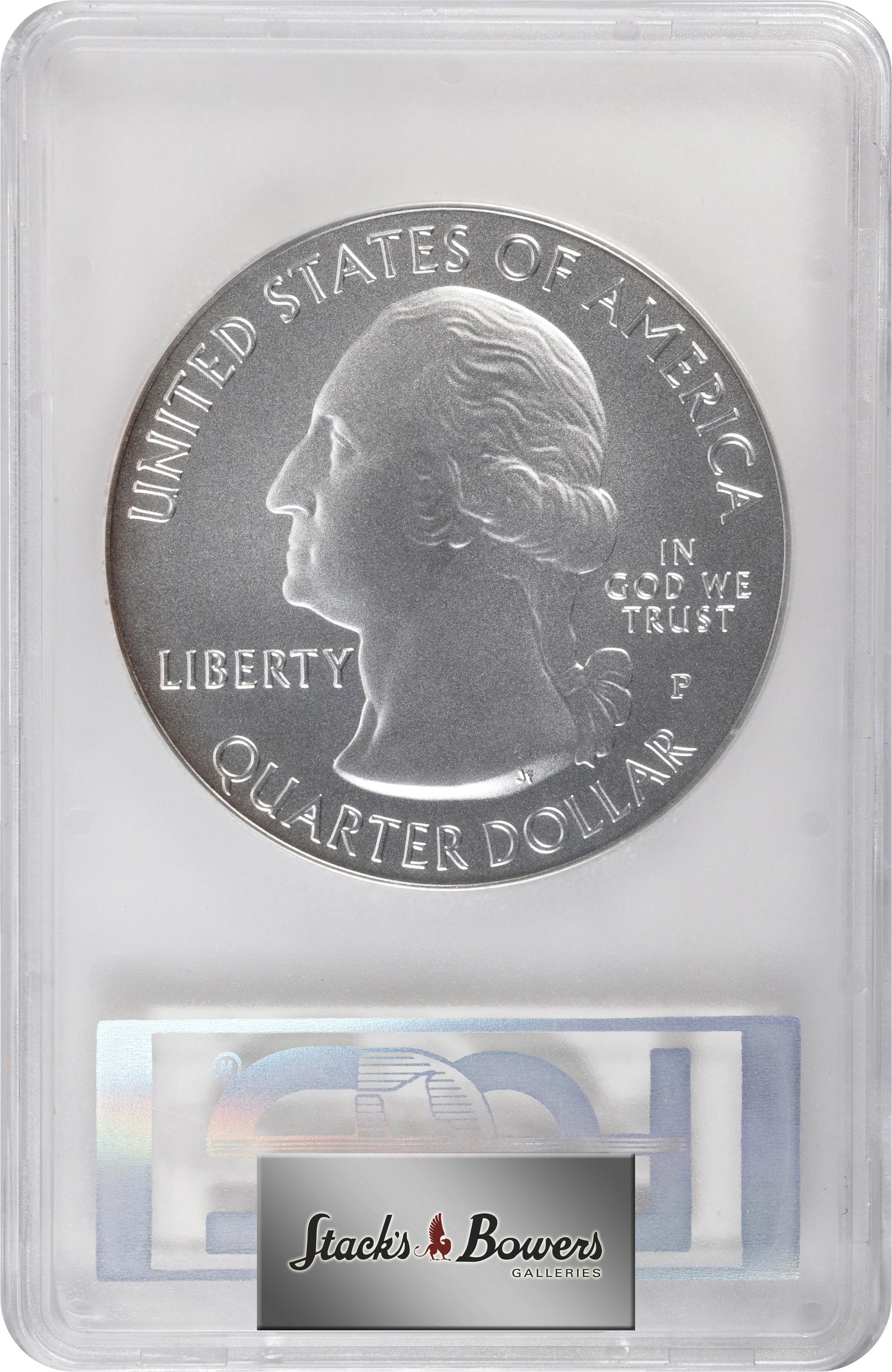 image for: 2013-P America the Beautiful Silver Bullion Coin. Perry's Victory and International Peace Memorial. First Strike. Specimen-70 (PCGS). 12th Chief Mint Engraver John M. Mercanti Signature.