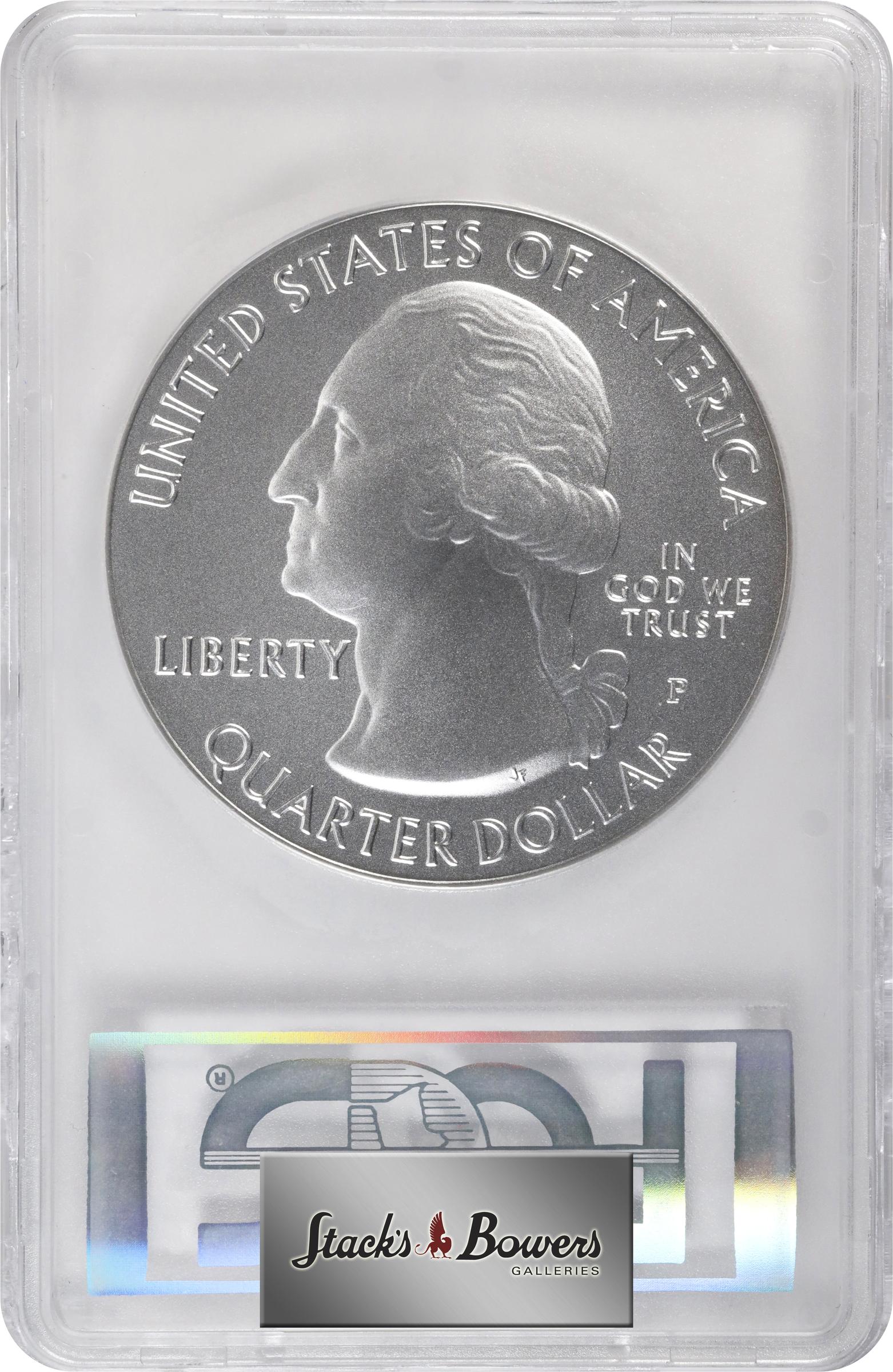 image for: 2014-P America the Beautiful Silver Bullion Coin. Arches National Park. First Strike. Specimen-70 (PCGS). 12th Chief Mint Engraver John M. Mercanti Signature.