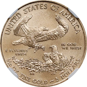 image for: 2009 Tenth-Ounce Gold Eagle. Early Releases. MS-70 (NGC).