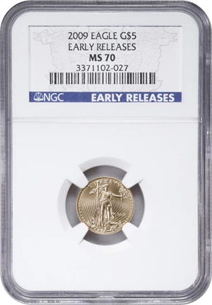 image for: 2009 Tenth-Ounce Gold Eagle. Early Releases. MS-70 (NGC).