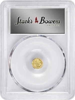 image for: 1868 Round 25 Cents. BG-806. Rarity-3. Liberty Head. MS-63 (PCGS).