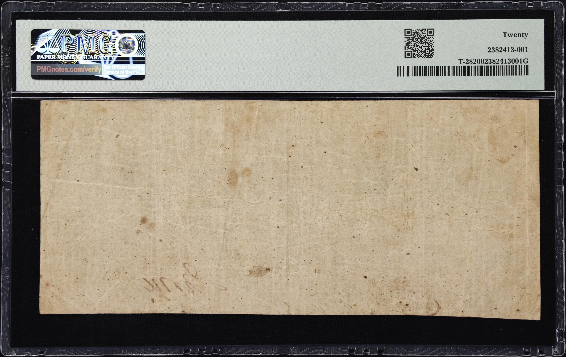 image for: T-28. Confederate Currency. 1861 $10. PMG Very Fine 20.