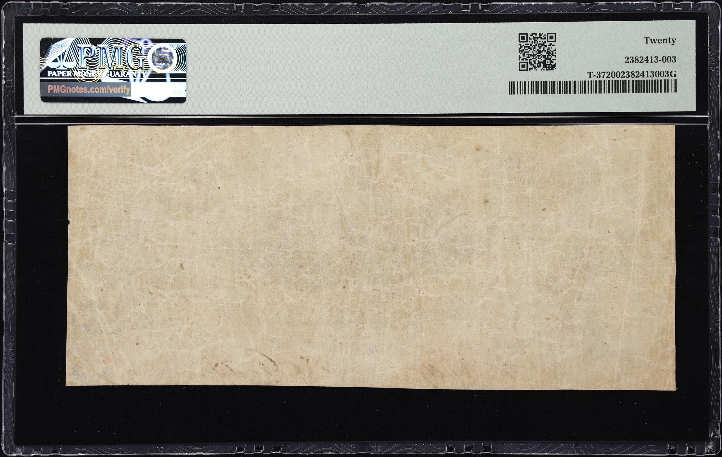 image for: T-37. Confederate Currency. 1861 $5. PMG Very Fine 20.