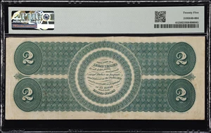 image for: Fr. 41. 1862 $2 Legal Tender Note. PMG Very Fine 25.