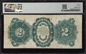 image for: Fr. 246. 1891 $2 Silver Certificate. PMG Very Fine 20.