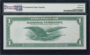 image for: Fr. 718. 1918 $1 Federal Reserve Bank Note. Cleveland. PMG Gem Uncirculated 65 EPQ.