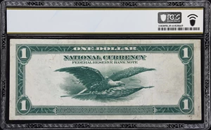 image for: Fr. 745. 1918 $1 Federal Reserve Bank Note. San Francisco. PCGS Banknote Choice Very Fine 35.