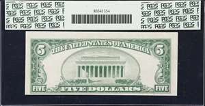 image for: Fr. 1850-D*. 1929 $5 Federal Reserve Bank Star Note. Cleveland. PCGS Currency Extremely Fine 40.