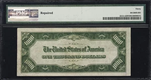 image for: Fr. 2212-A. 1934A $1000 Federal Reserve Note. Boston. PMG Very Fine 30 Net. Repaired.