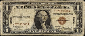 image for: Fr. 2300*. 1935A $1 Hawaii Emergency Star Note. Fine.
