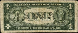 image for: Fr. 2300*. 1935A $1 Hawaii Emergency Star Note. Fine.