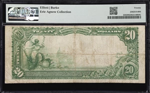 image for: Los Angeles, California. $20 1902 Plain Back. Fr. 659. Los Angeles-First National Trust & Savings Bank. Charter #2491. PMG Very Fine 20.