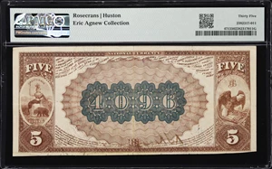 image for: Los Angeles, California. $5 1882 Brown Back. Fr. 471. NB of California. Charter #4096. PMG Choice Very Fine 35.