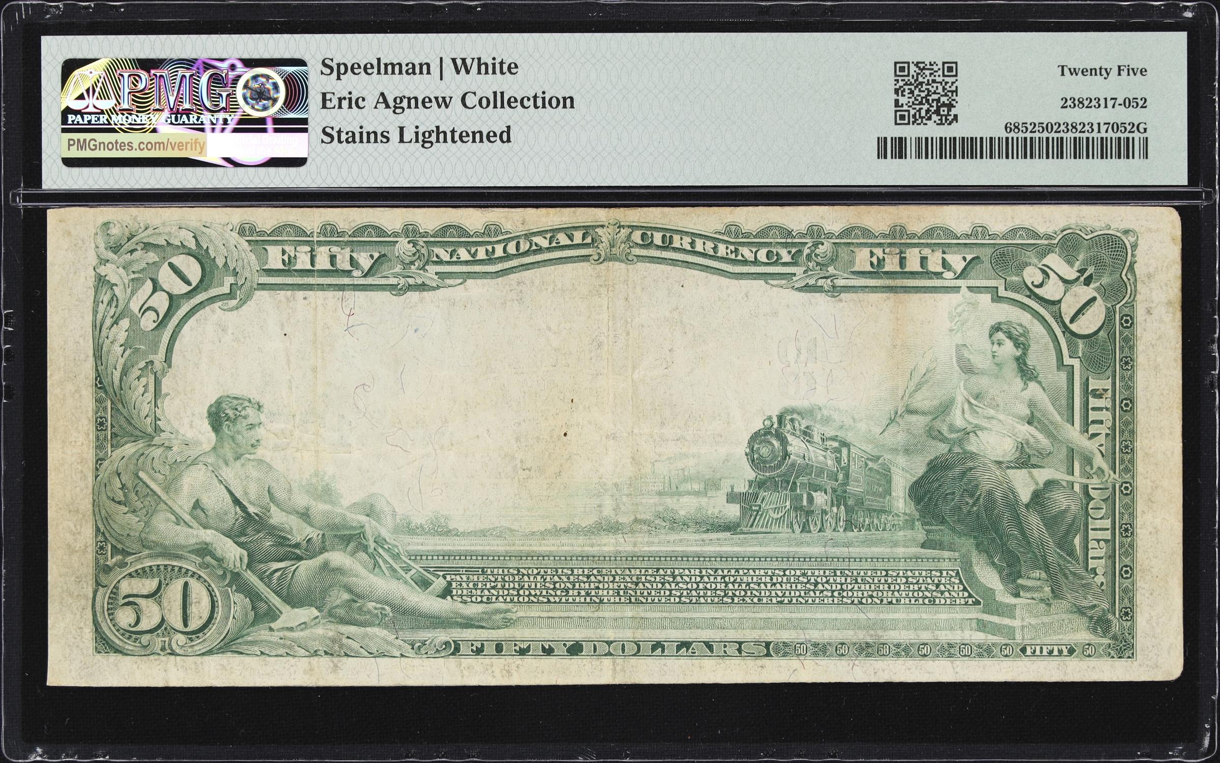 image for: Oakland, California. $50 1902 Plain Back. Fr. 685. First NB. Charter #12665. PMG Very Fine 25.