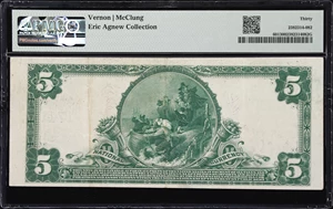 image for: San Francisco, California. $5 1902 Plain Back. Fr. 601. Crocker First NB. Charter #1741. PMG Very Fine 30.