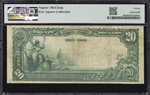 image for: San Francisco, California. $20 1902 Date Back. Fr. 646. Merchants NB. Charter #9882. PMG Very Fine 20.