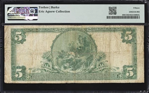 image for: San Joaquin, California. $5 1902 Plain Back. Fr. 606. First NB. Charter #11484. PMG Choice Fine 15.