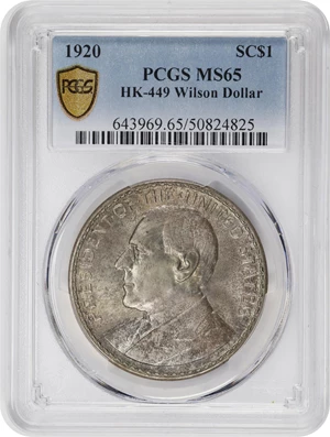 image for: 1920 Manila Mint Opening Medal (Wilson Dollar). HK-449. Rarity-4. Silver. MS-65 (PCGS).