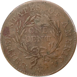 image for: 1794 Liberty Cap Cent. S-22, B-6. Rarity-1. Head of 1794, Bent Lock. VF-30 (PCGS).