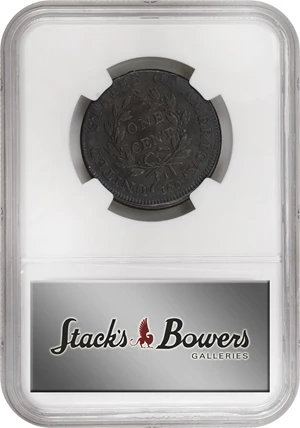 image for: 1798 Draped Bust Cent. S-165, B-31. Rarity-4-. Style II Hair. EF-45 BN (NGC).