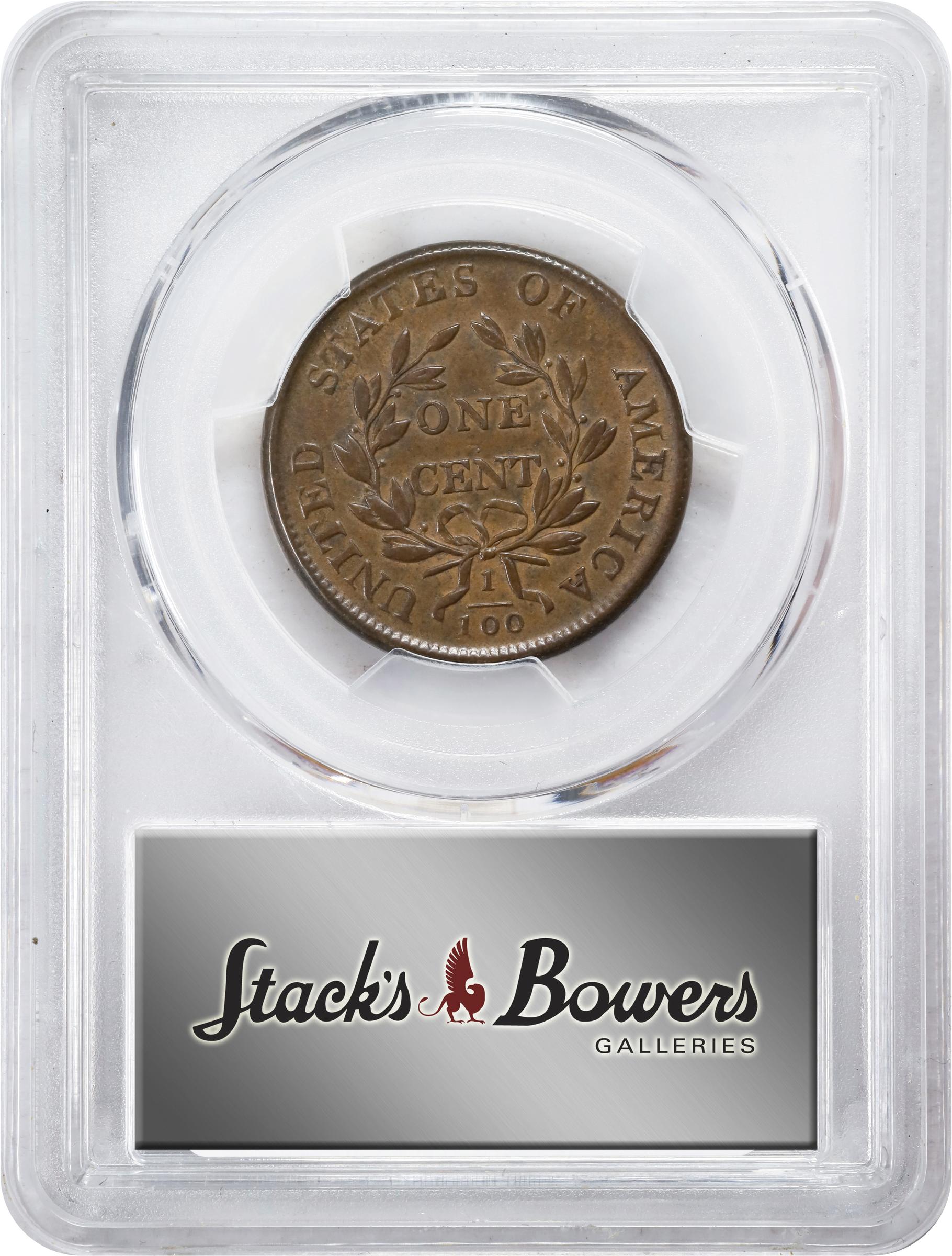 image for: 1806 Draped Bust Cent. S-270, B-1. Rarity-1. Double Struck. AU-53 (PCGS). CAC.