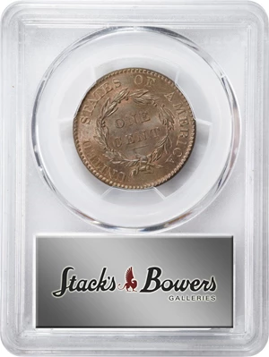 image for: 1820 Matron Head Cent. N-13. Rarity-1. Large Date. MS-65 RB (PCGS). CAC.