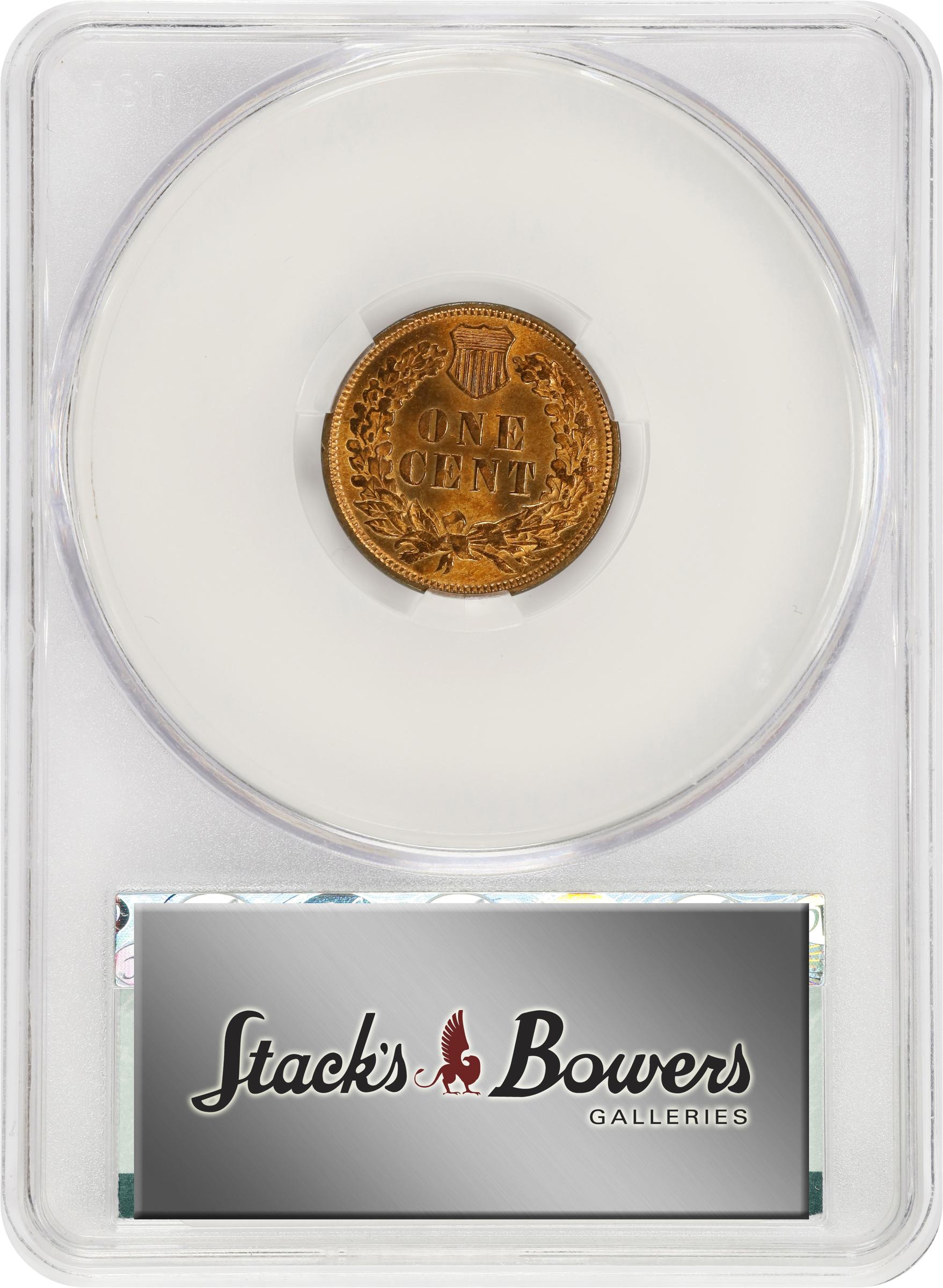 image for: 1873 Indian Cent. Close 3. MS-66 RD (CACG).