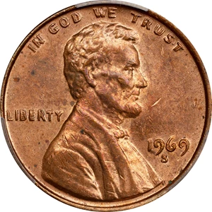 image for: 1969-S Lincoln Cent. FS-101. Doubled Die Obverse. MS-63 RB (PCGS). CAC. CMQ.