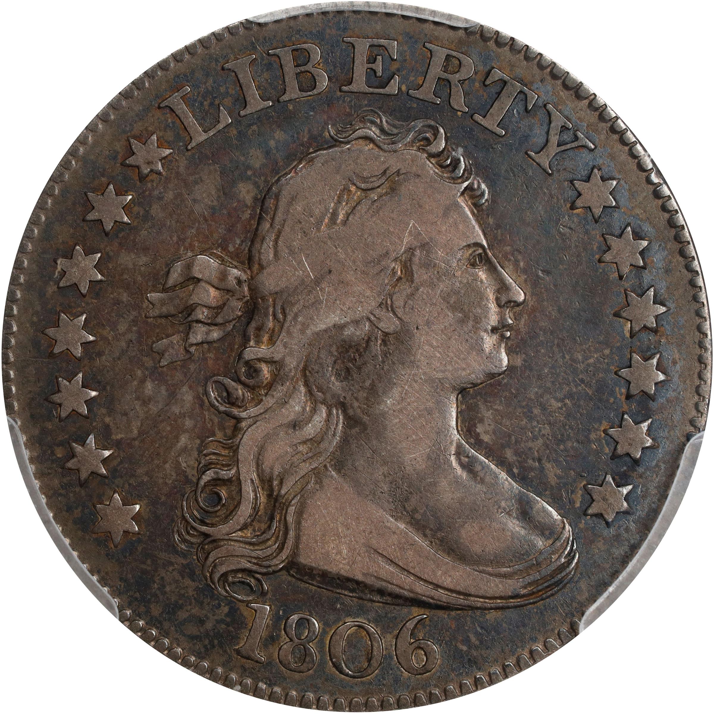 1806 Draped Bust Quarter. B-7. Rarity-5. VF-30 (PCGS).
