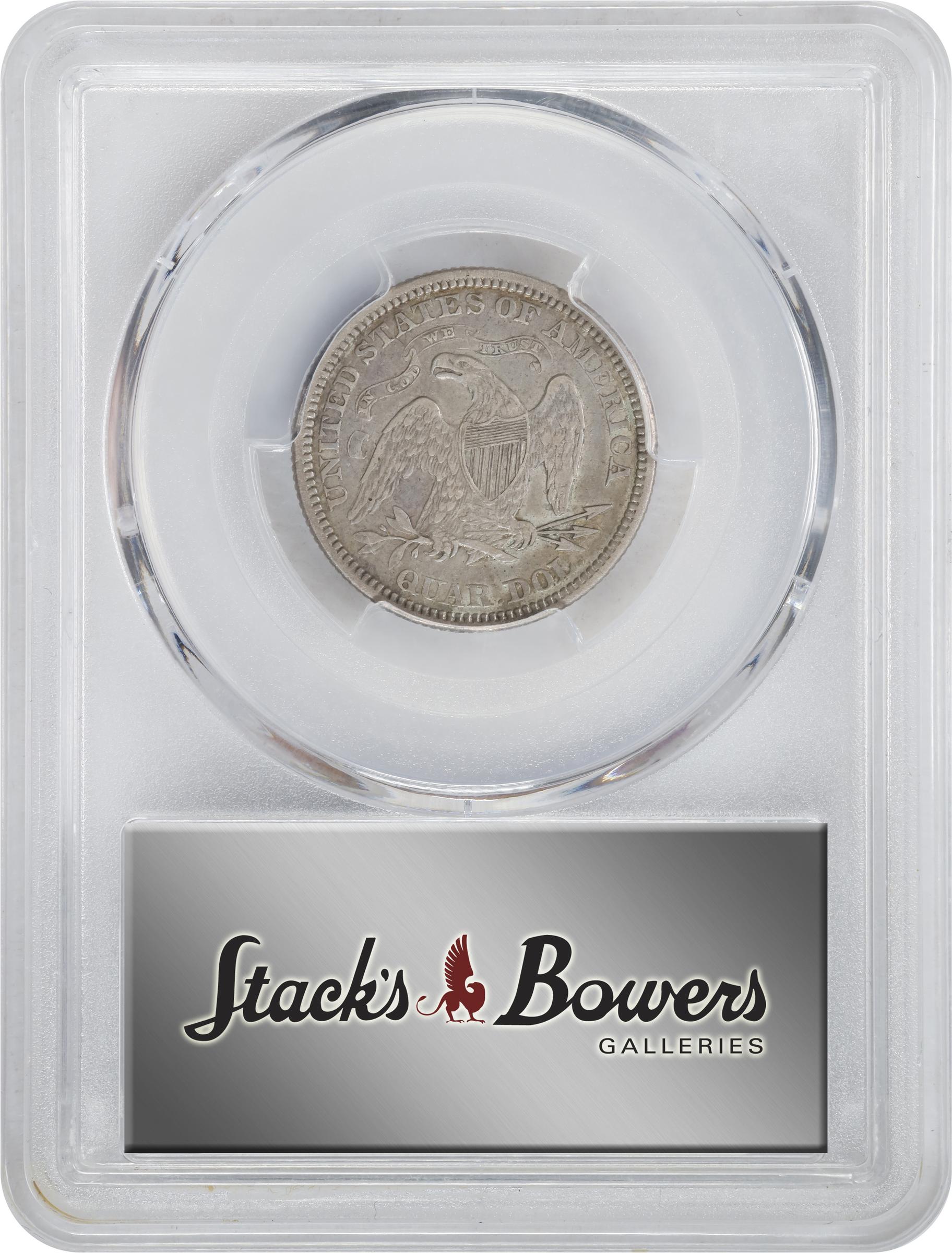 image for: 1868 Liberty Seated Quarter. Briggs 1-A. EF-40 (PCGS).