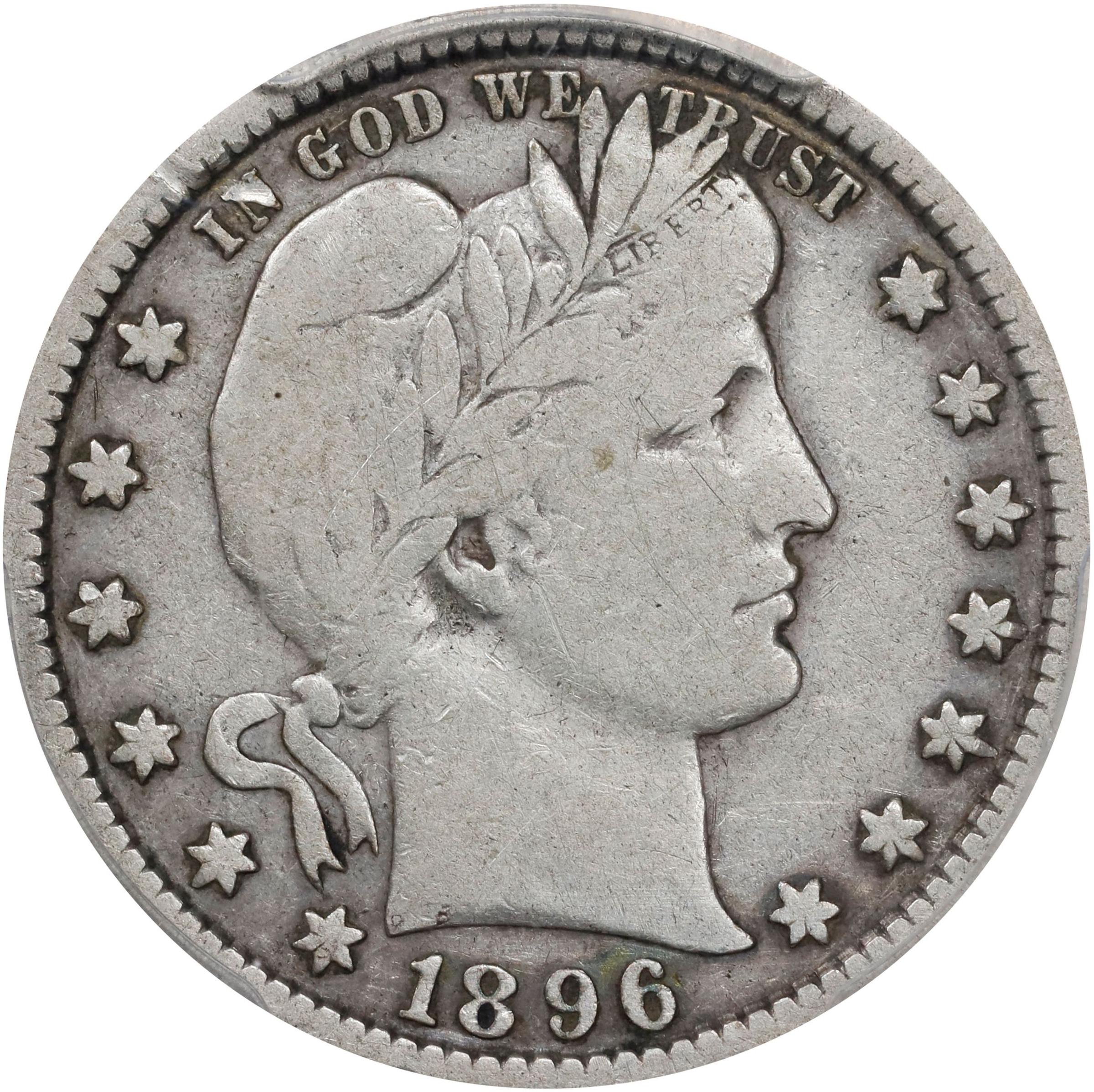 1896 S Barber Quarter Mint State (MS) Pricing Guide | The
