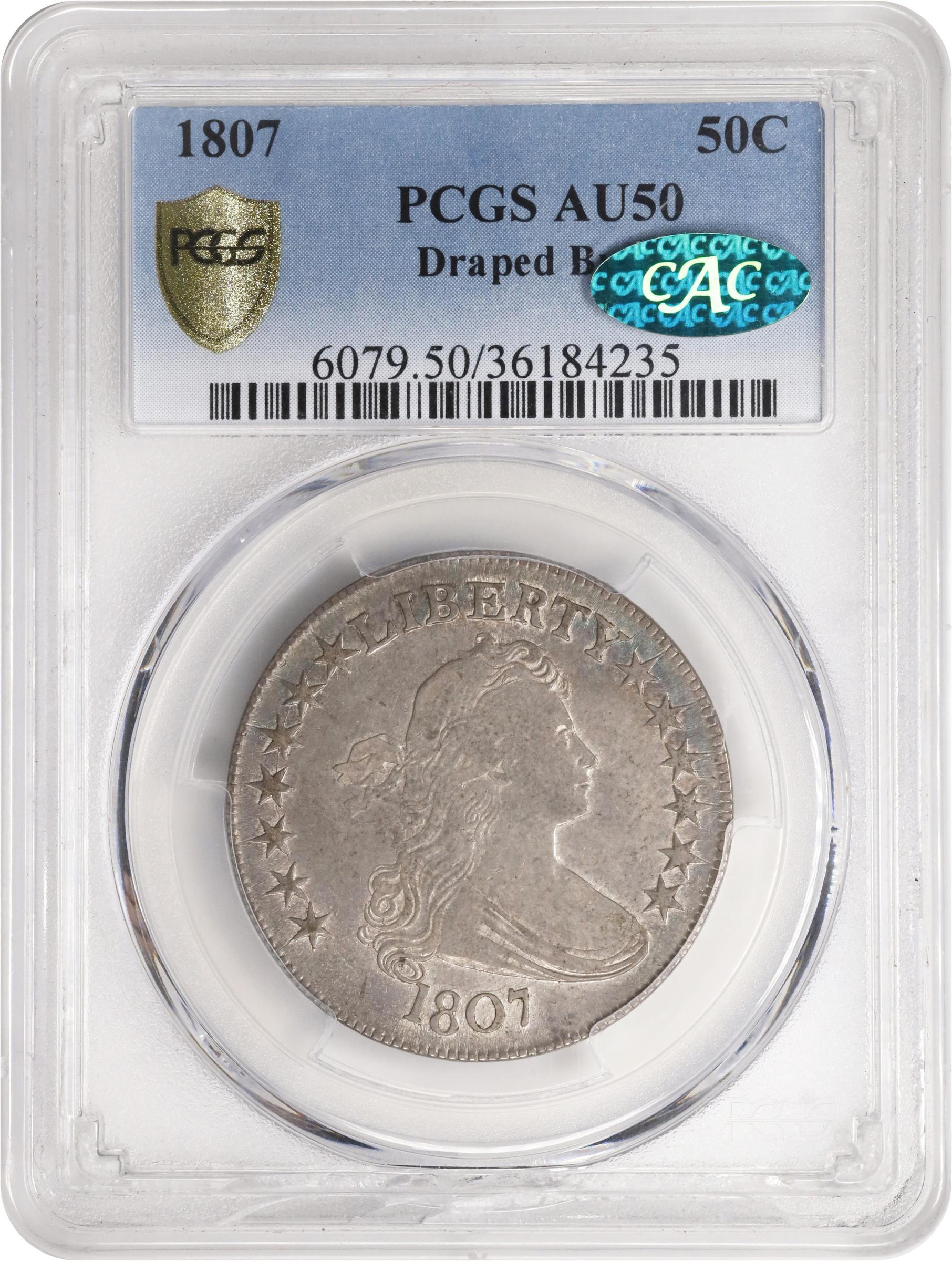 1807 50c Draped Bust MS60 thumbnail 22