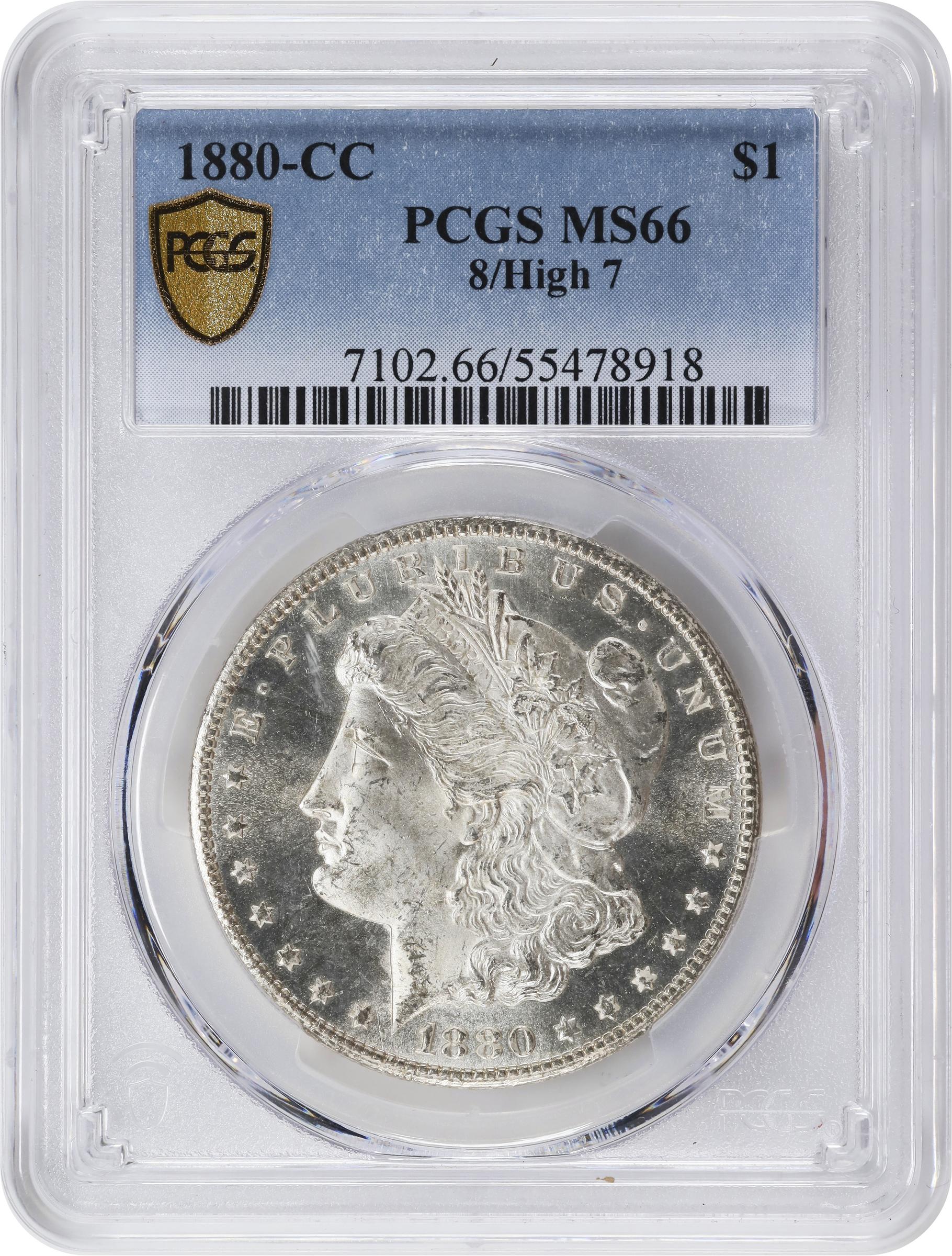 1880-CC $1  8/High 7 MS66 thumbnail 11