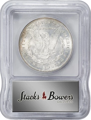 image for: 1880-CC Morgan Silver Dollar. VAM-7. Hit List 40. 8/7, Reverse of 1878. MS-66 (ICG).