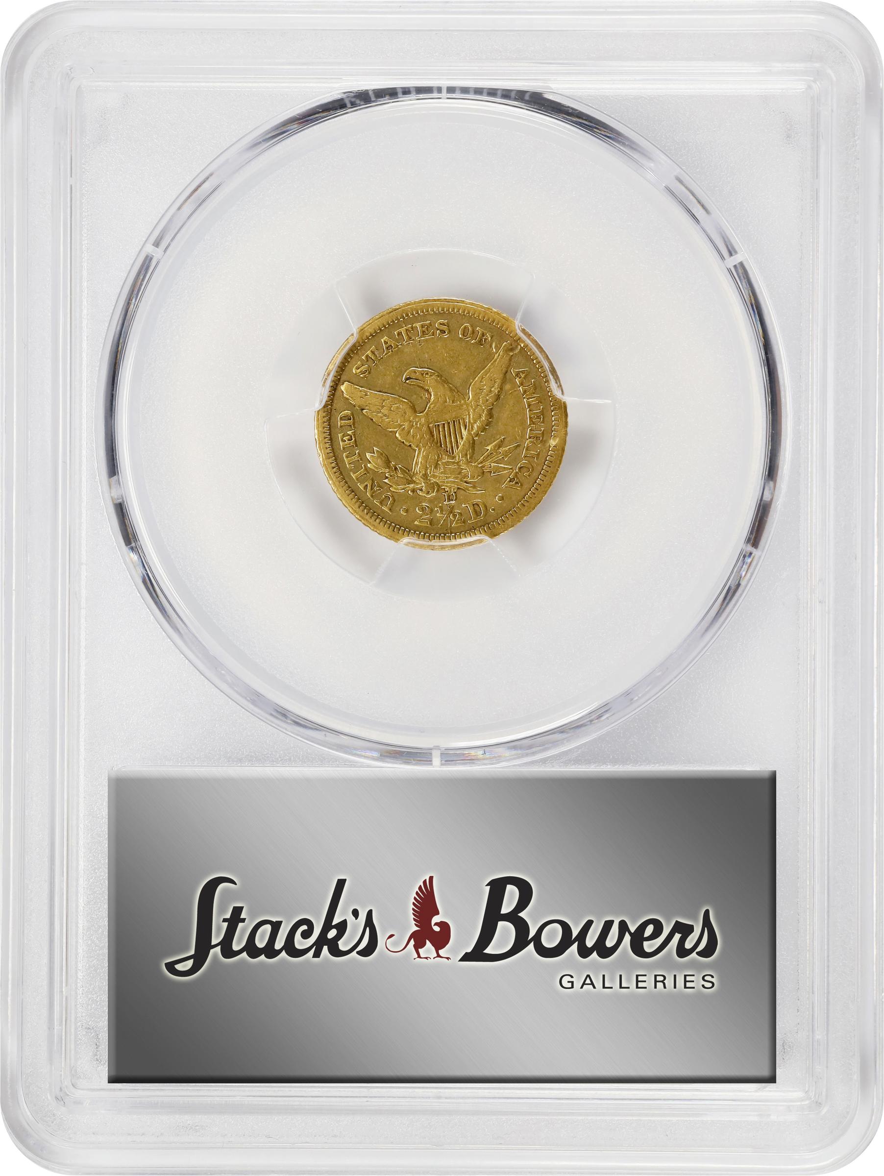 image for: 1840-D Liberty Head Quarter Eagle. Winter 1-A. EF Details--Damage (PCGS).