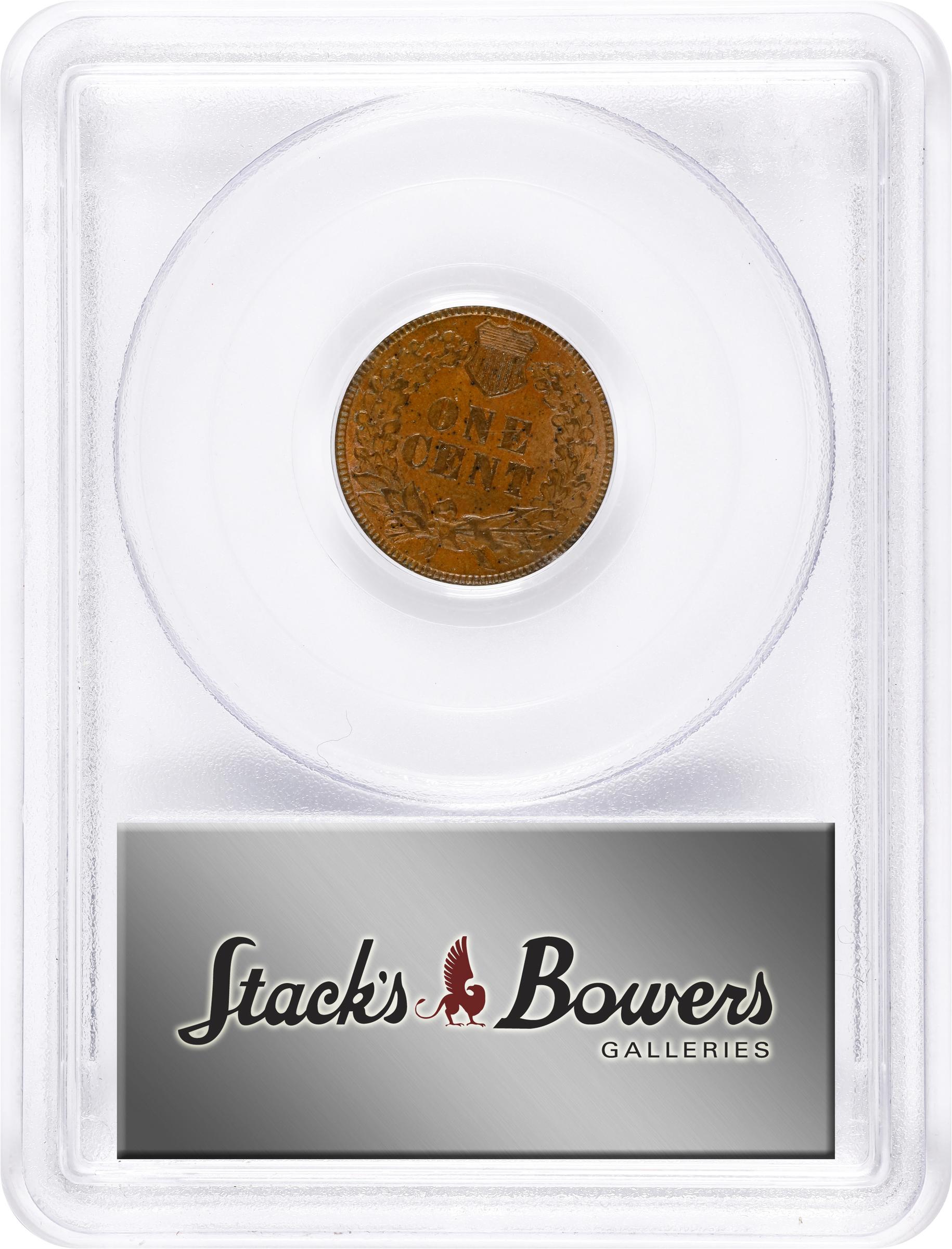 image for: 1889 Indian Cent. Snow-1, FS-801. Doubled Die Reverse. AU-55 (PCGS).