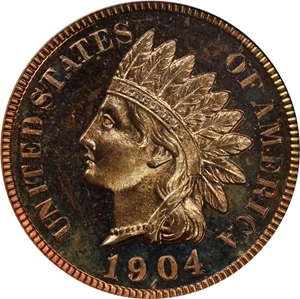 image for: 1904 Indian Cent. Proof-64 RD Cameo (PCGS).