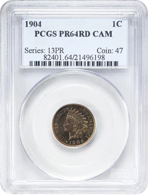 image for: 1904 Indian Cent. Proof-64 RD Cameo (PCGS).