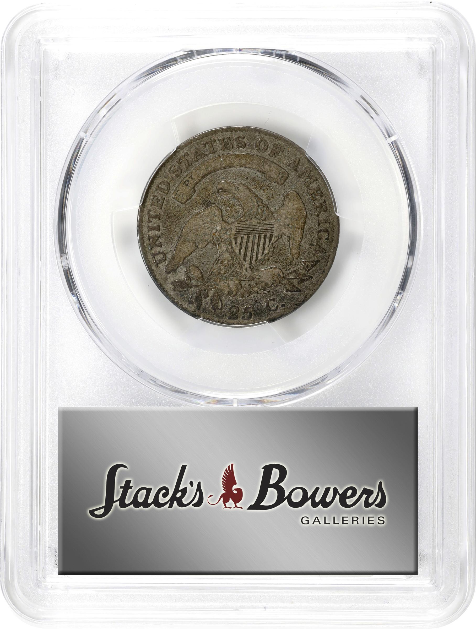 image for: 1820 Capped Bust Quarter. B-3. Rarity-3. Medium 0. VG-10 (PCGS).