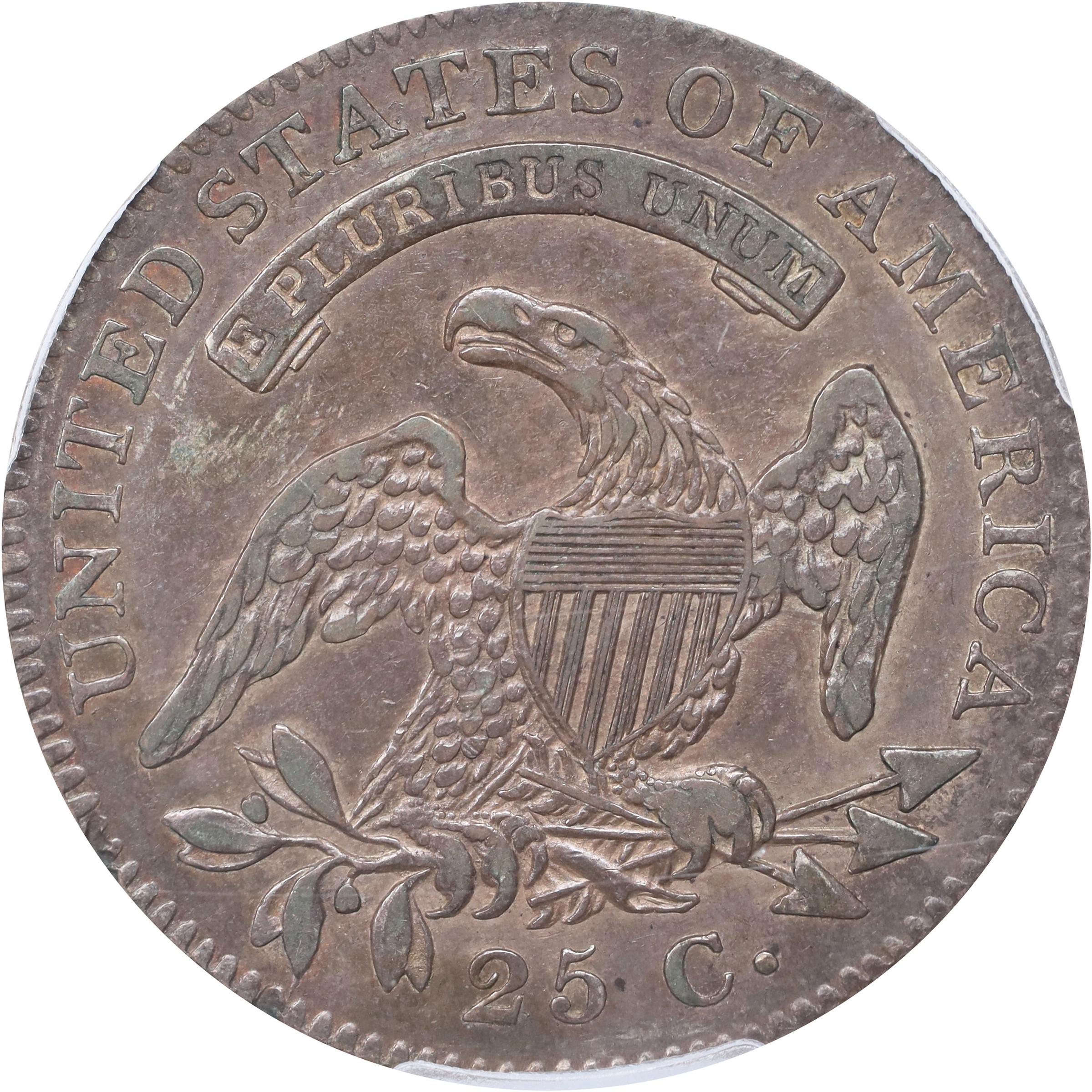 image for: 1821 Capped Bust Quarter. B-2. Rarity-4. EF Details--Cleaned (PCGS).