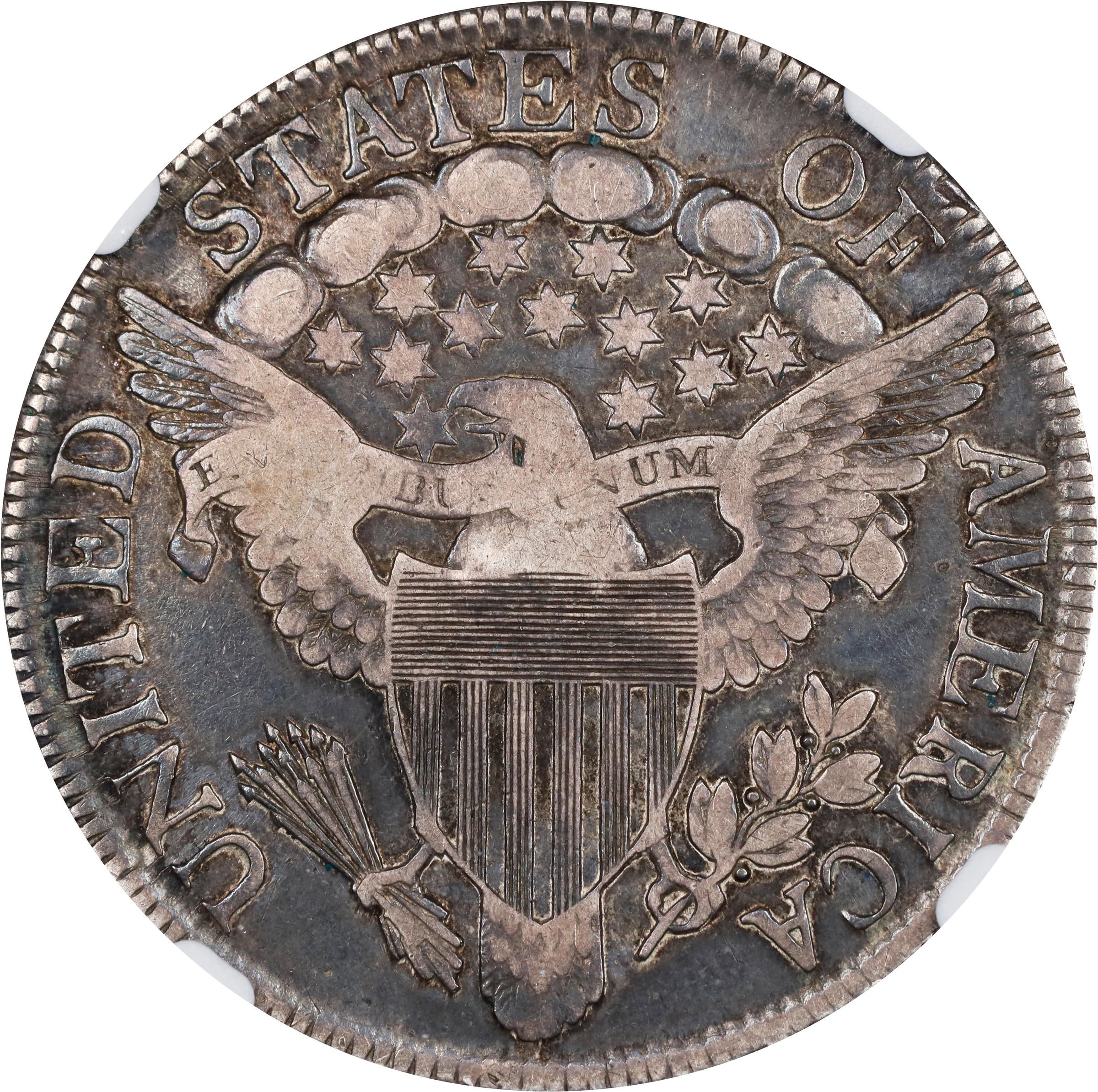 1806 50c Pointed 6, Stem VF20 thumbnail 2