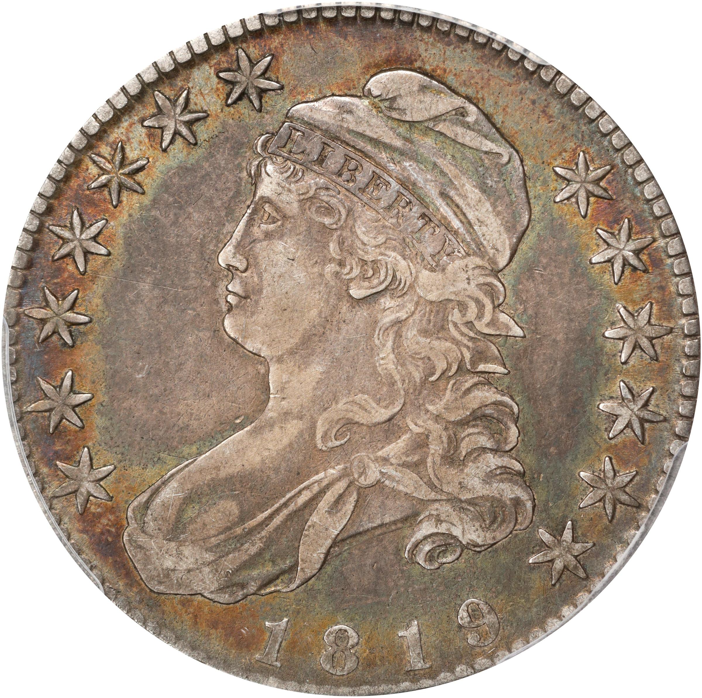 image for: 1819 Capped Bust Half Dollar. O-115. Rarity-3. VF-35 (PCGS).