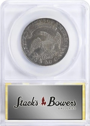 image for: 1824/4 Capped Bust Half Dollar. O-109. Rarity-2. AU-55 Details--Cleaned (ANACS).