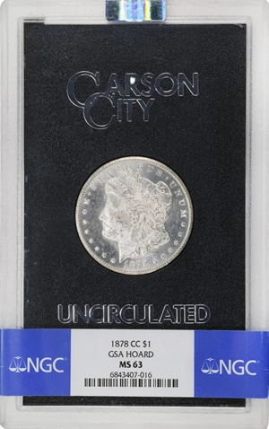 image for: 1878-CC GSA Morgan Silver Dollar. MS-63 (NGC).