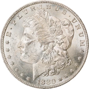 image for: 1880-CC GSA Morgan Silver Dollar. Mint State (Uncertified).