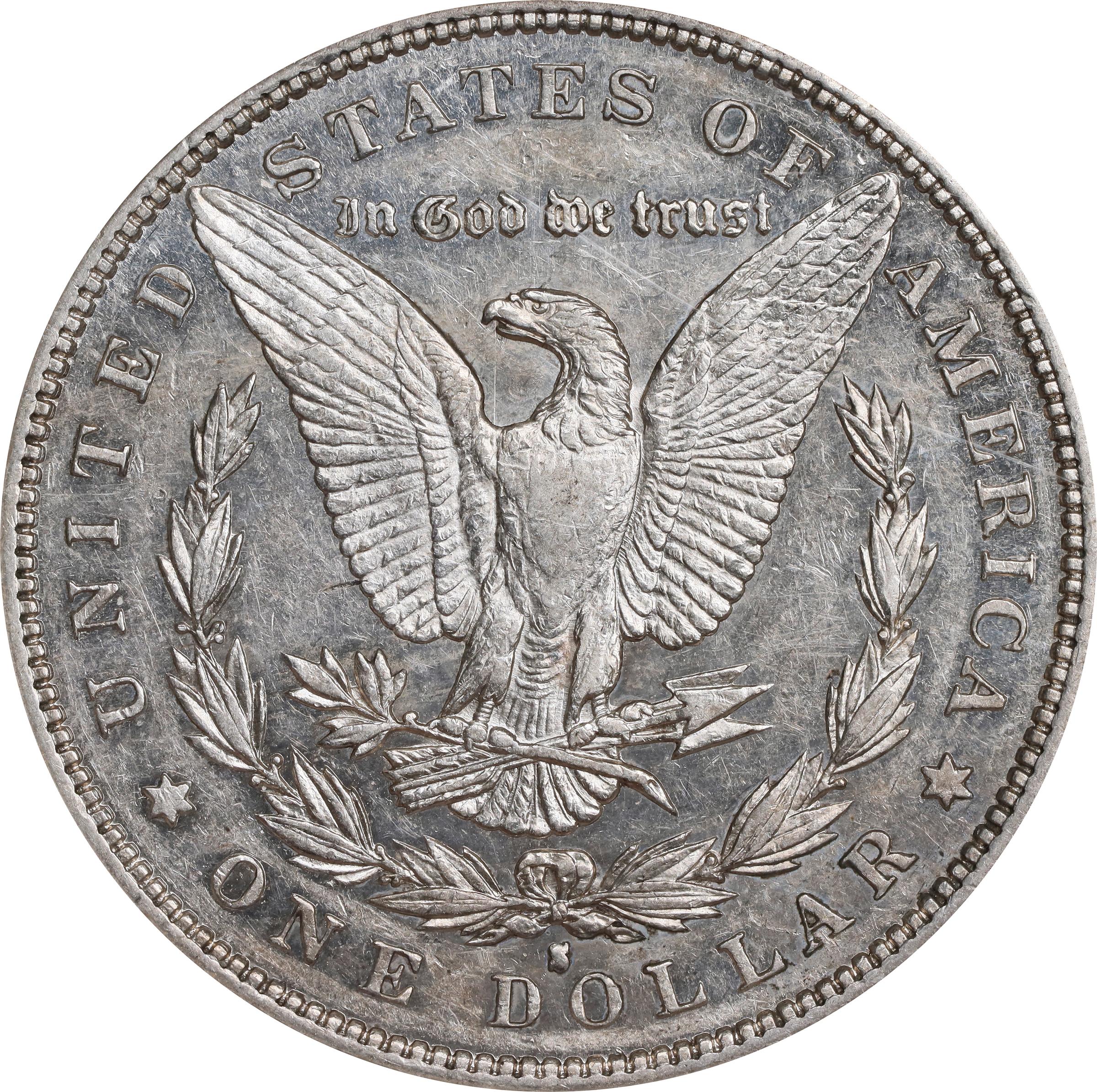 image for: 1892-S Morgan Silver Dollar. AU-53 PL (NGC).