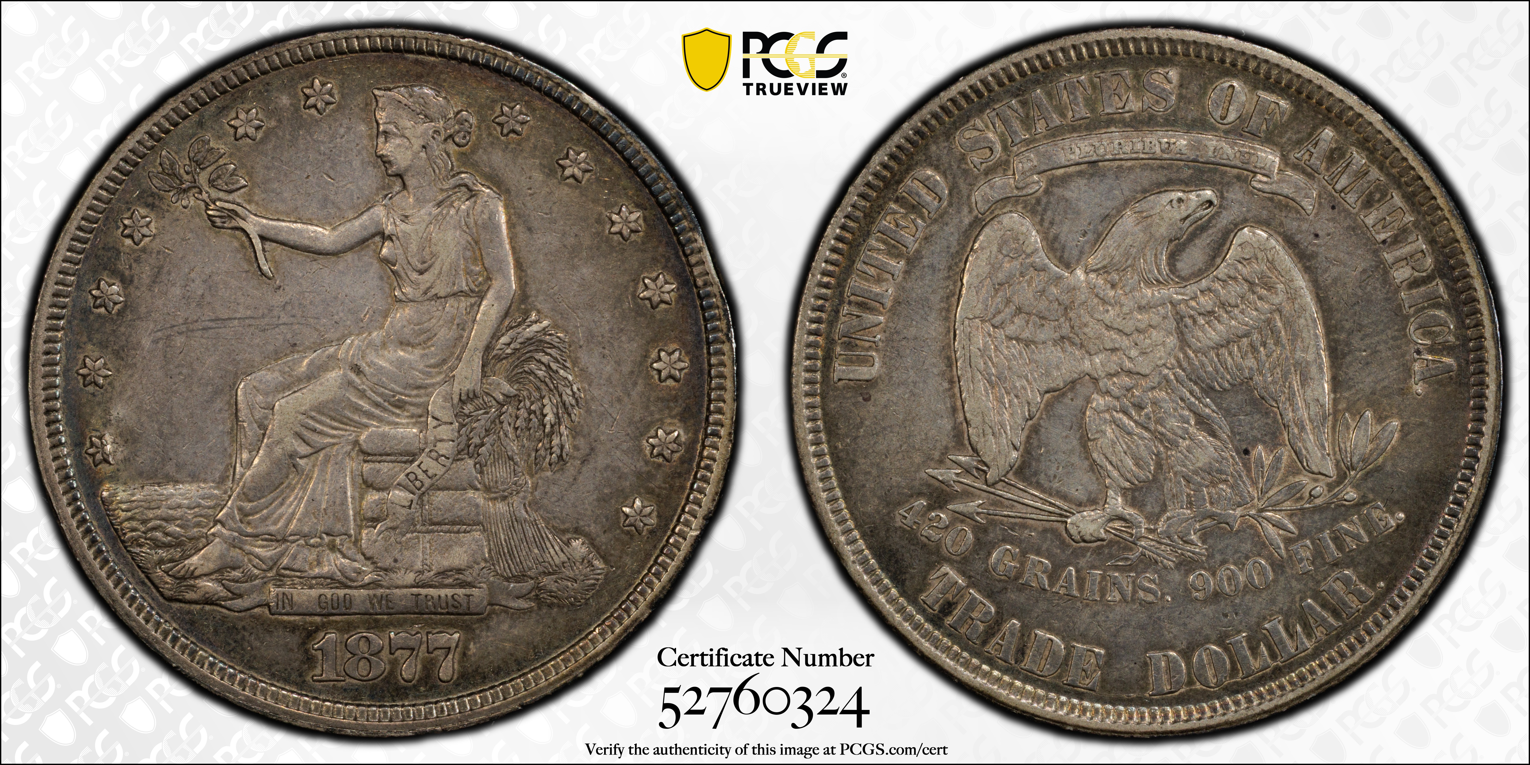 1877 Trade Dollar Mint State (MS) Pricing Guide | The Greysheet