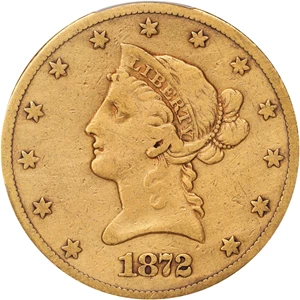 image for: 1872-CC Liberty Head Eagle. Fine Details--Harshly Cleaned (PCGS).