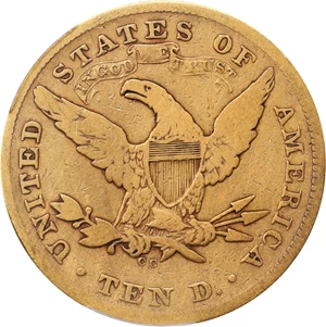 image for: 1872-CC Liberty Head Eagle. Fine Details--Harshly Cleaned (PCGS).
